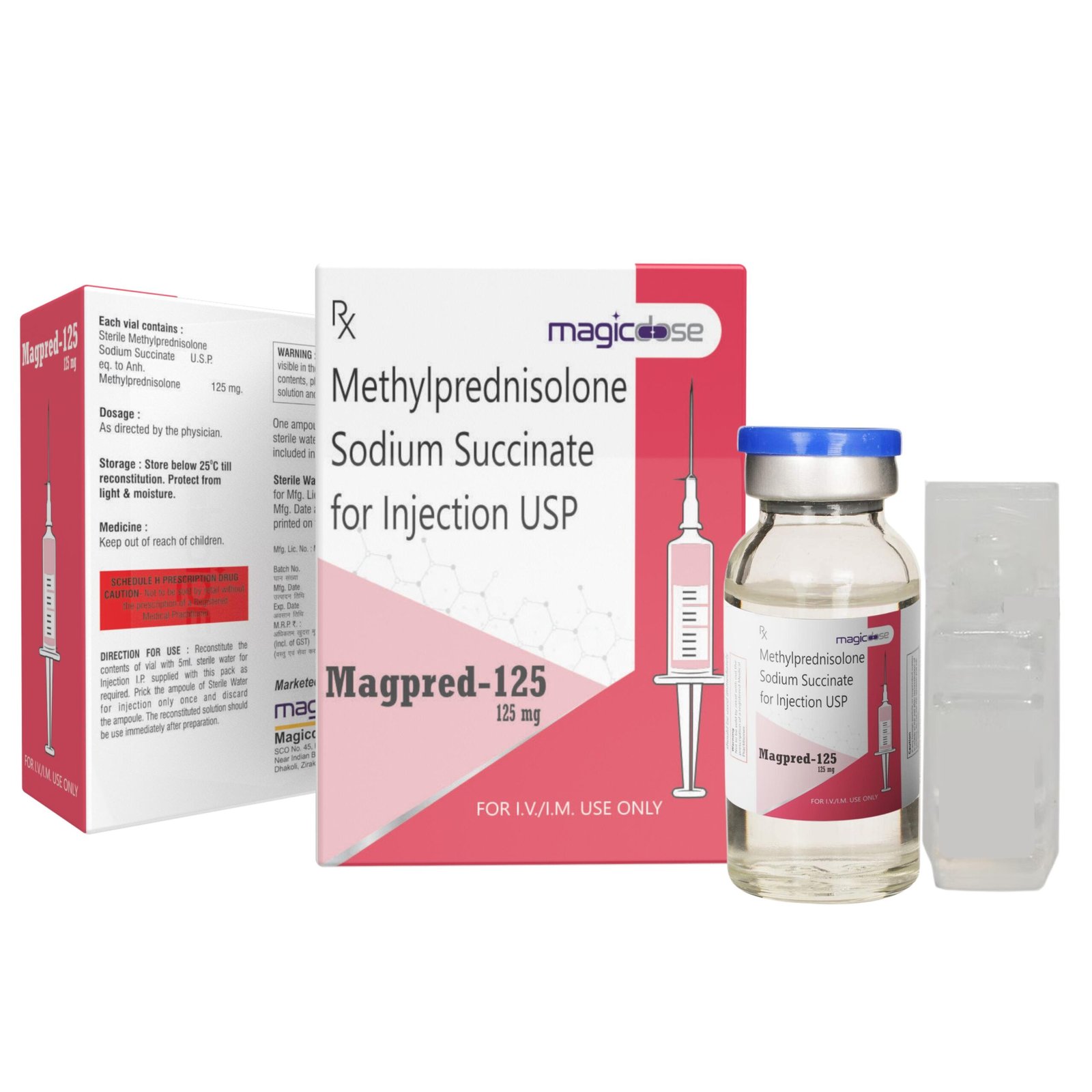 MAGPRED-125 MG INJ