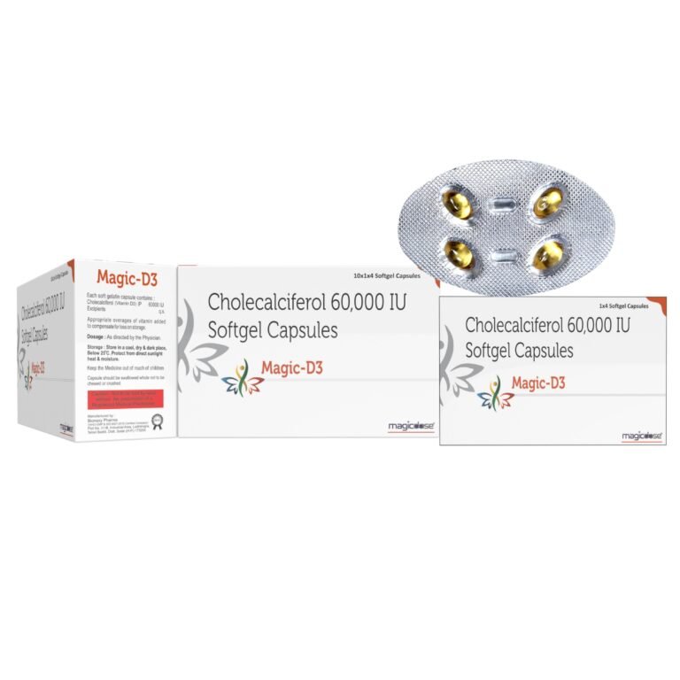Magic-D3 Capsule | Cholecalciferol Vitamin D3 60,000 IU