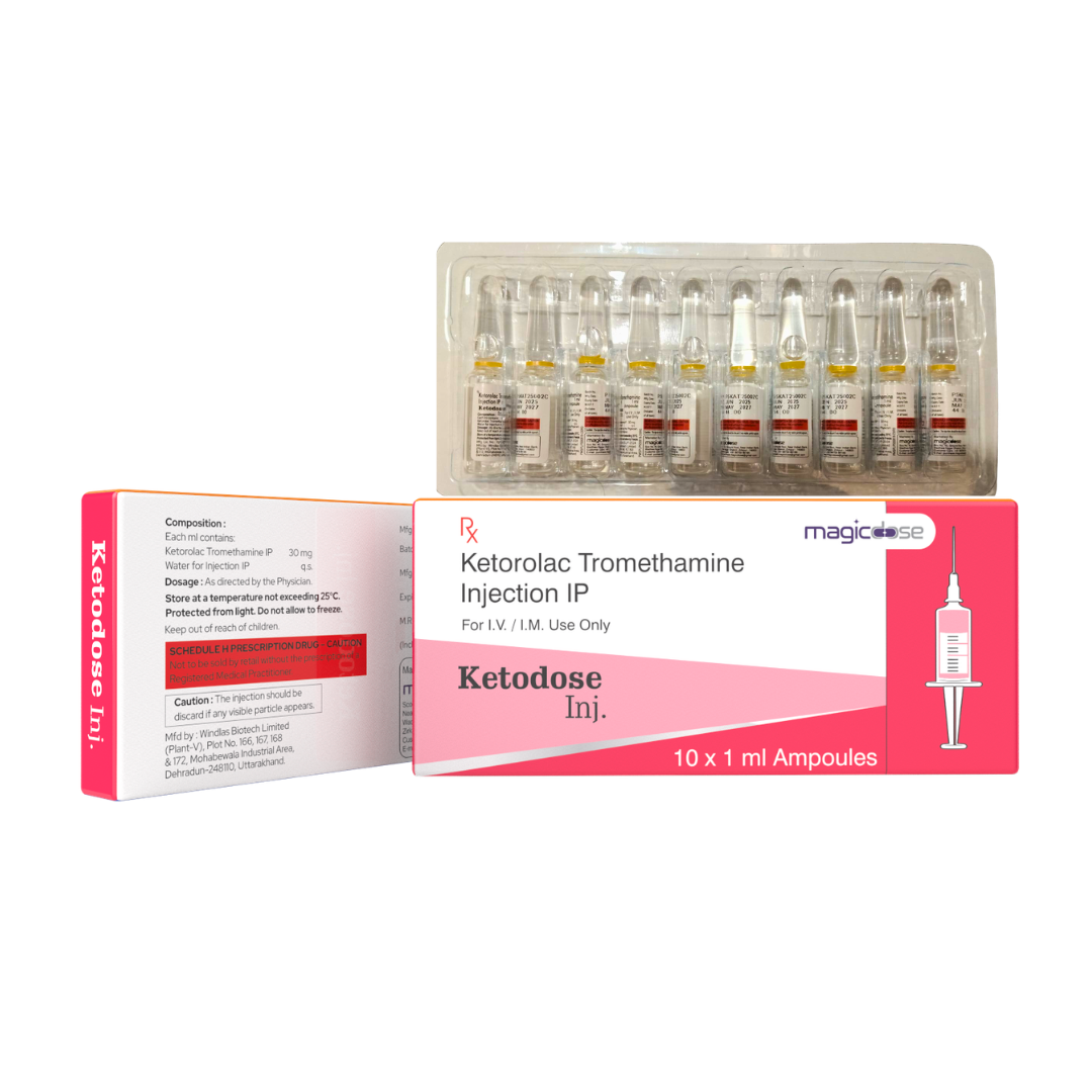 KETODOSE Injection | Ketorolac Tromethamine Pain Relief Injection