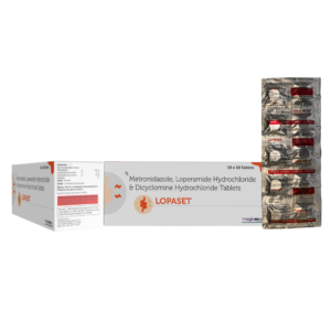 LOPASET TAB | Metronidazole, Loperamide & Dicyclomine