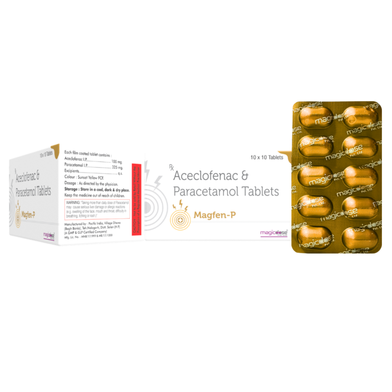 MAGFEN-P TAB | Aceclofenac & Paracetamol Tablets