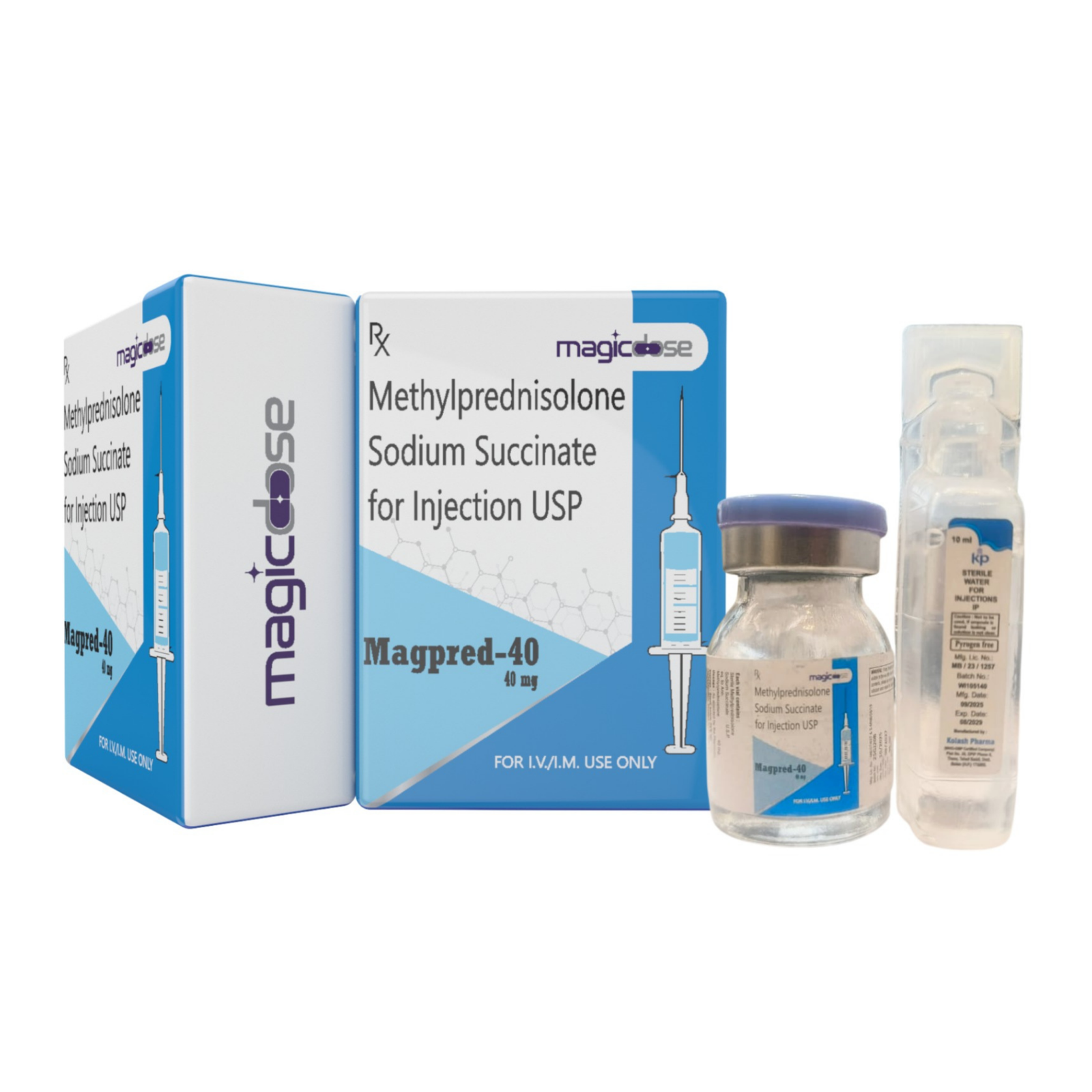 Magpred-40 Injection | Methylprednisolone Sodium Succinate 40mg