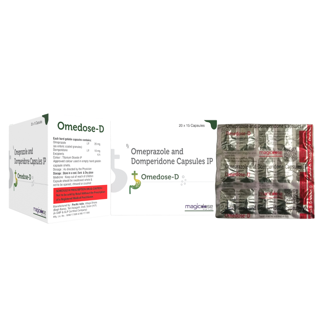 OMEDOSE-D Capsule | Omeprazole 20 mg + Domperidone 10 mg