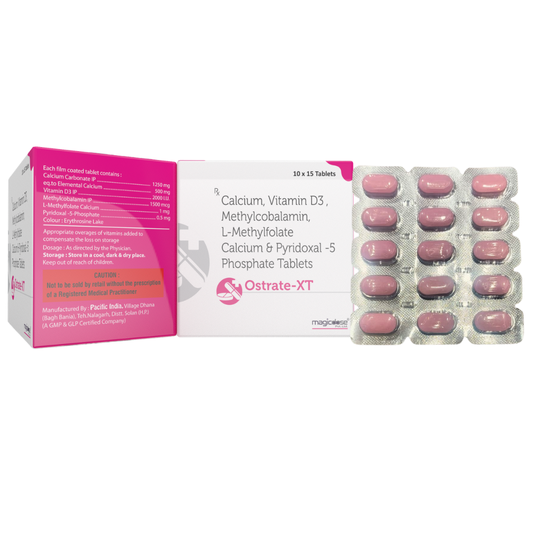 OSTRATE-XT Tablets | Calcium, Vitamin D3 & Methylcobalamin
