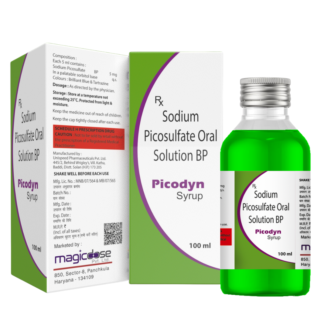 PICODYN Syrup | Sodium Picosulfate 5 mg for Constipation