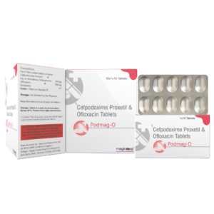PODMAG-O Tablet | Cefpodoxime 200 mg + Ofloxacin 200 mg