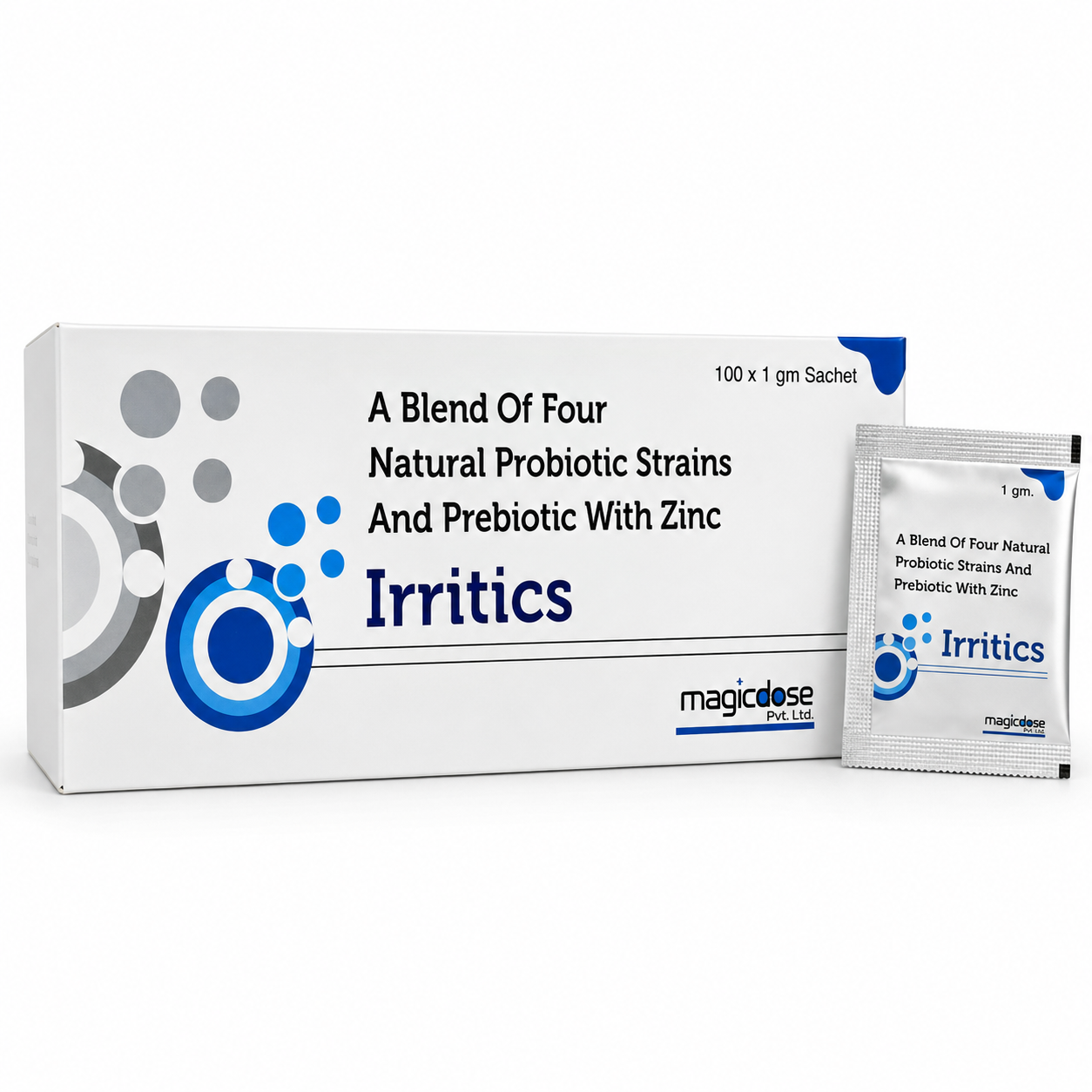Irritics Probiotic & Prebiotic Sachets with Zinc